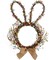 16.5-Inch Easter Bunny Wreath – Front Door & Wall Spring Decor with Twig Base, Berries, and Blossom Rabbit, Indoor & Outdoor